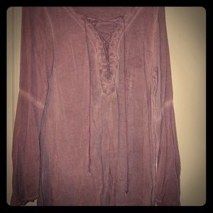 Purple Pilgrim top w/Belle sleeves